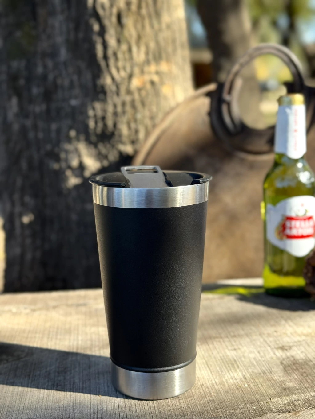 VASO CERVECERO CON DESTAPADOR