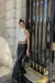 Pantalon Cuerina Costura Rodilla Raven