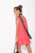 Vestido Escote V c Volado Creep Liviano