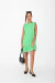 Vestido Escote V c Volado Creep Liviano - comprar online