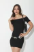 Vestido Corto Mangas Bambula Lisa - byNINA