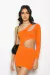 Imagen de Vestido c Hueco Cintura y 1 Manga Larga Famina