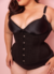 Imagem do Corset Underbust Básico em Sarja Preto