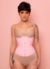 Corset Underbust Básico em Sarja Rosa