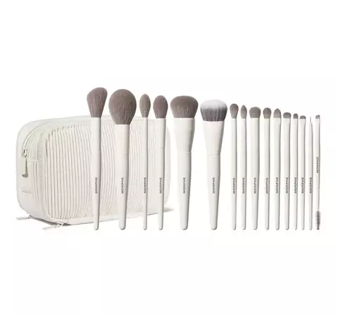 Morphe - Kit de Pincéis para Rosto e Olhos 'Ready, Set, Pro' com 16 peças