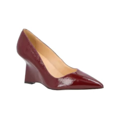 SCARPIN ANABELA LUIZA BARCELOS COURO VERNIZ MARSALA 13420010