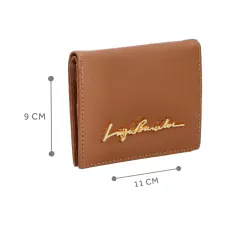 Carteira Fem Pequena Couro Caramelo Luiza Barcelos 89990158
