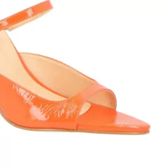 Mule Verniz Laranja Luiza Barcelos 13470005 - loja online