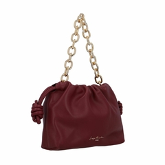 BOLSA SLOUCH LUIZA BARCELOS COURO PEQUENA MARSALA 77771192 na internet
