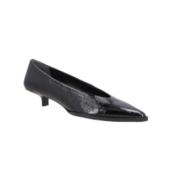 SCARPIN KITTEN HEEL LUIZA BARCELOS COURO PRETO 14070003 - comprar online