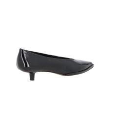 SCARPIN KITTEN HEEL LUIZA BARCELOS COURO PRETO 14070003 - Loja Vita