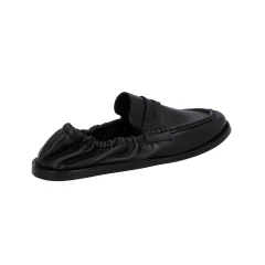 MOCASSIM MULE LUIZA BARCELOS DRAPEADO COURO PRETO 50460002 na internet