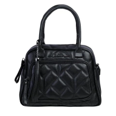 BOLSA MÉDIA BOLSO FRENTE LUIZA BARCELOS PRETA 77770645 - comprar online