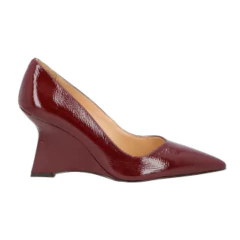 SCARPIN ANABELA LUIZA BARCELOS COURO VERNIZ MARSALA 13420010 - comprar online