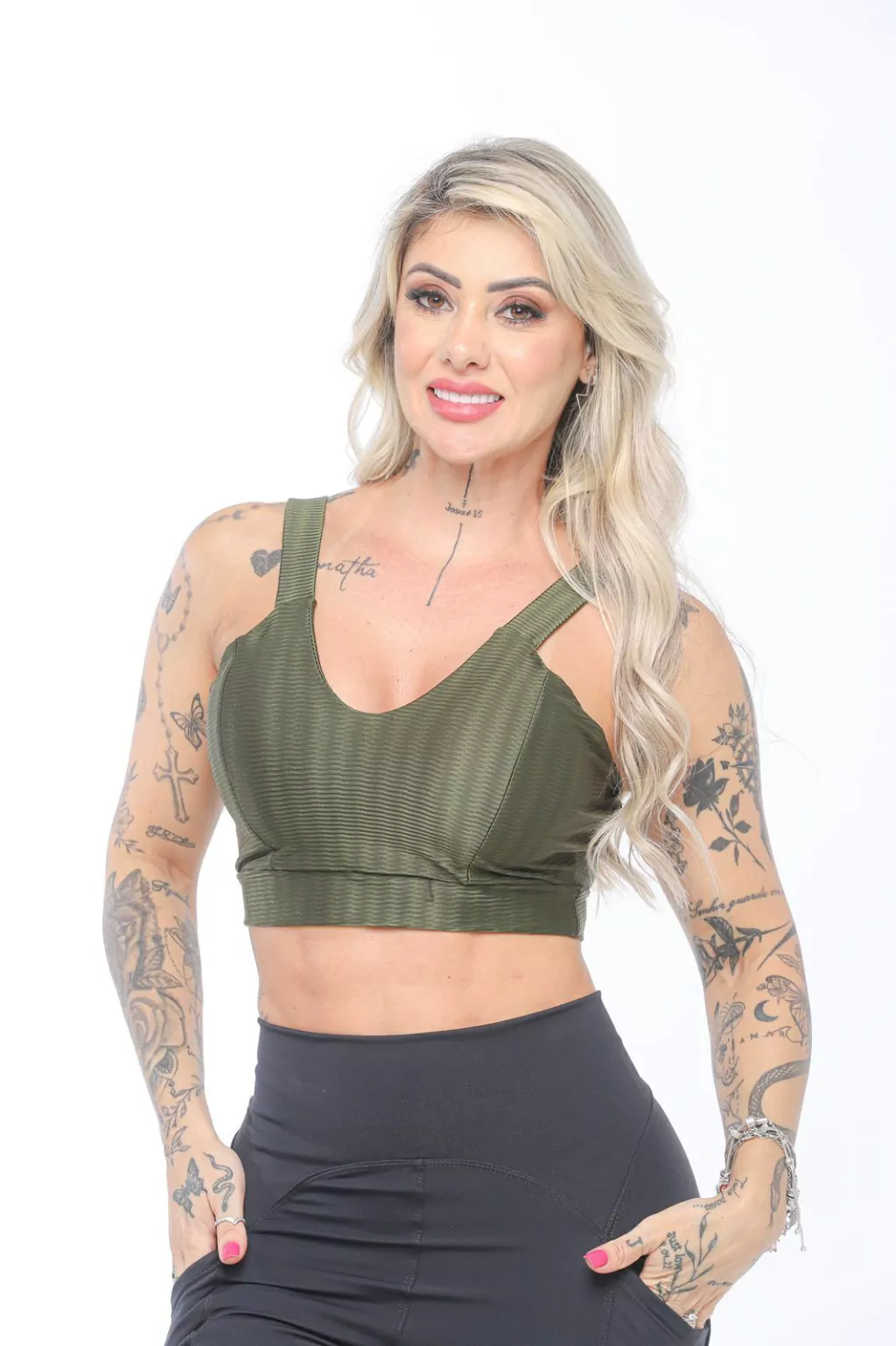 TOP LETICIA NEW ZIG 3D VERDE
