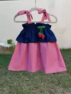 Vestido morango crochê