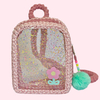 Mochila xadrez flor
