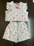 Conjunto Suedine branco poa cropped + shorts 099