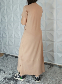 vestido longo em moletinho