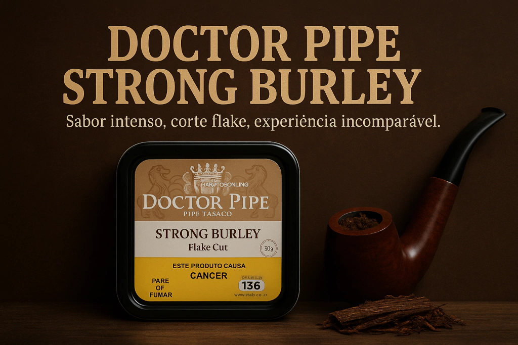 Fumo para Cachimbo Doctor Pipe Strong Burley Flake - Lata (50g)