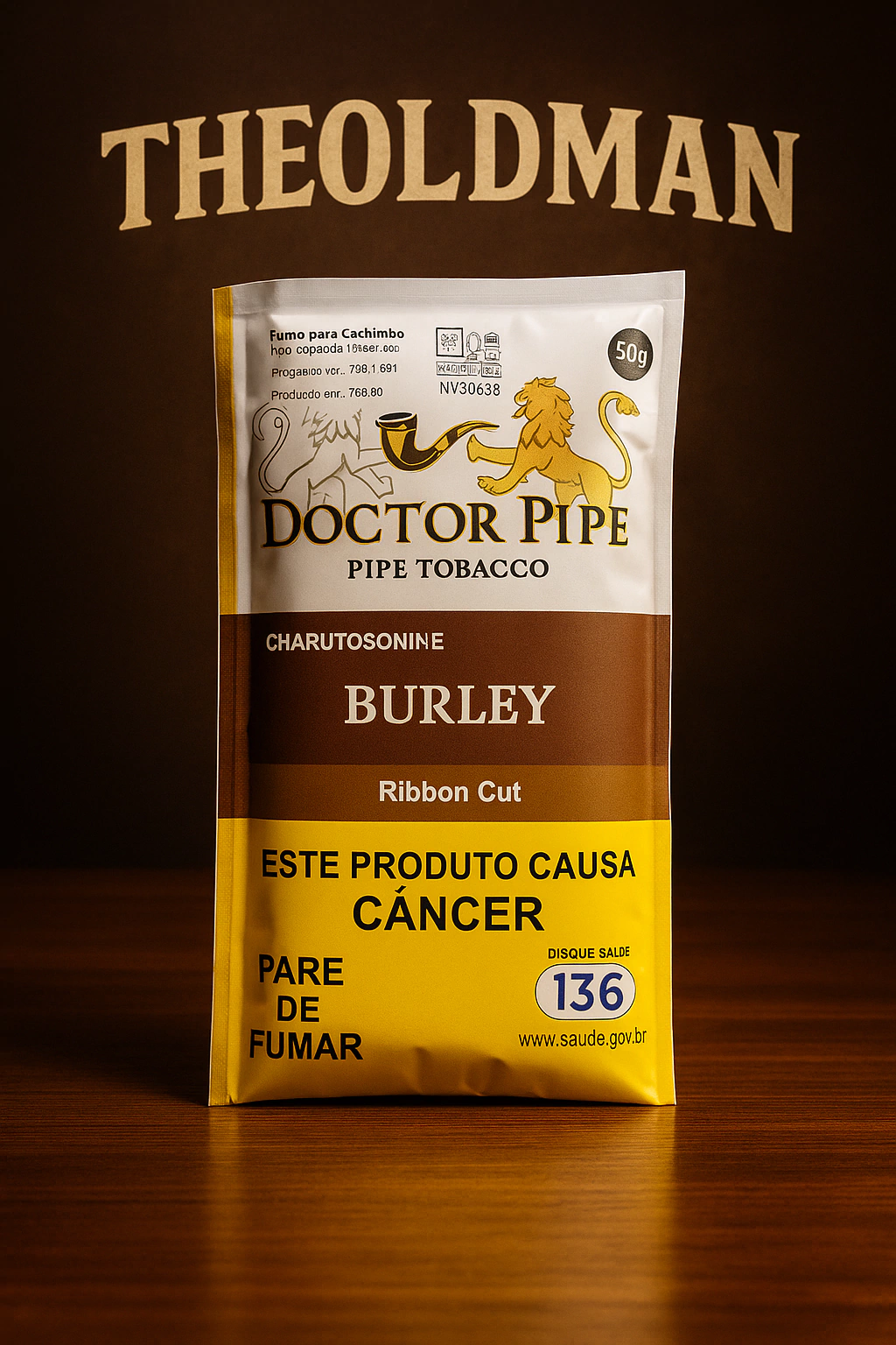 Fumo para Cachimbo Doctor Pipe Burley - Pacote (50g)