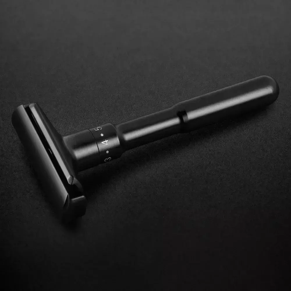 QShift-lâmina de segurança ajustável para homens (preto luxuoso)