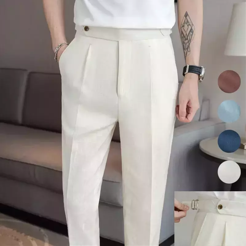 Calça masculina italiana