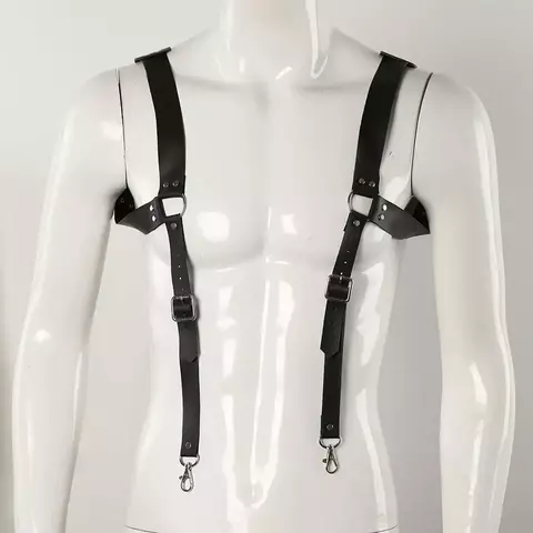 Cintos de suspensórios de couro vintage