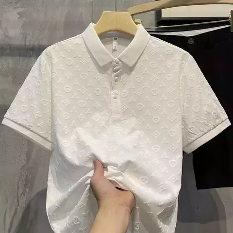 Camiseta polo de seda