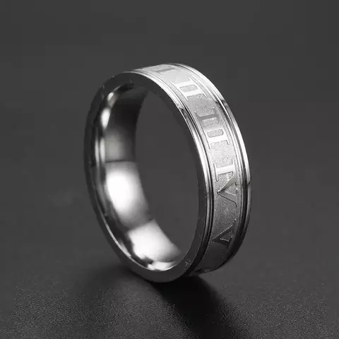 Anel numerais romanos vintage