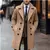 Casaco de lã longo trench estilo inglês - comprar online