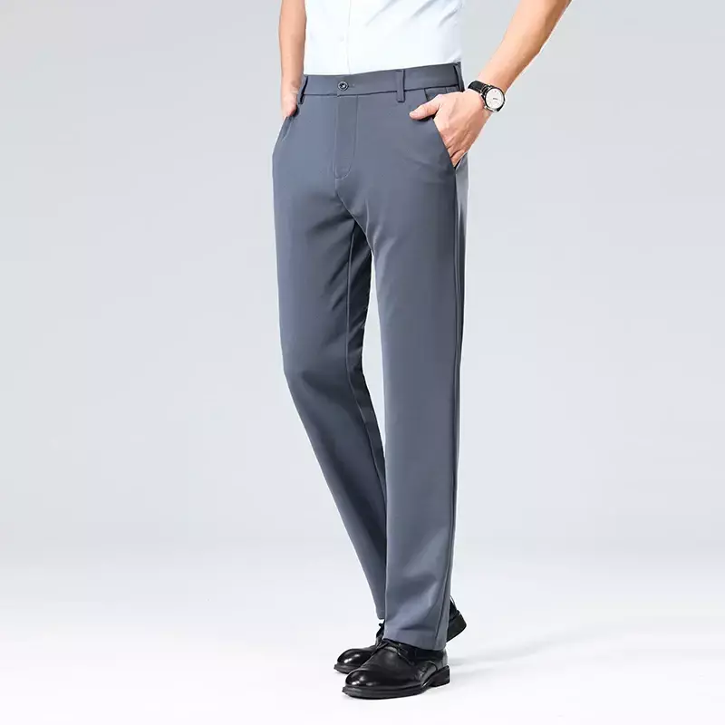 TheOldMan EliteSuit – Calças Masculinas Formais e Casuais Slim Fit para Verão (Plus Size 28-42)