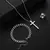 3 peças pulseira de aço inoxidável