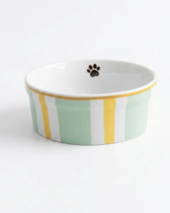 Bowl comedouro pet porcelana pintado a mão [Dachs Preto] - comprar online