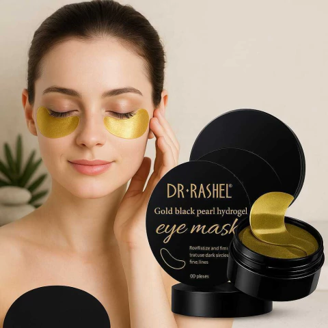 Parches Para Ojeras Perla Negra Dorada y Oro de lujo - Dr.Rashel