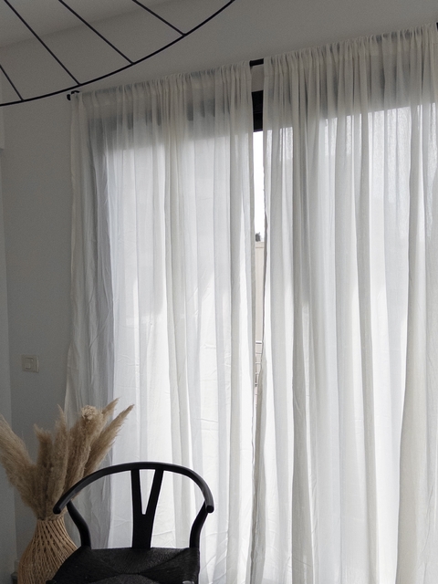 Cortina Gasa 200x240 Algodón 2 Paños - comprar online