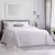 Kit Cubrecama King Malaga +2 Fundas Hotelero - Línea Blanca