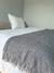 Manta Pie De Cama/Sillon Tejida - Línea Blanca
