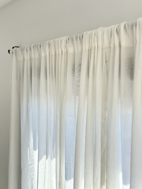 Cortina Gasa 200x300 Algodón 2 Paños