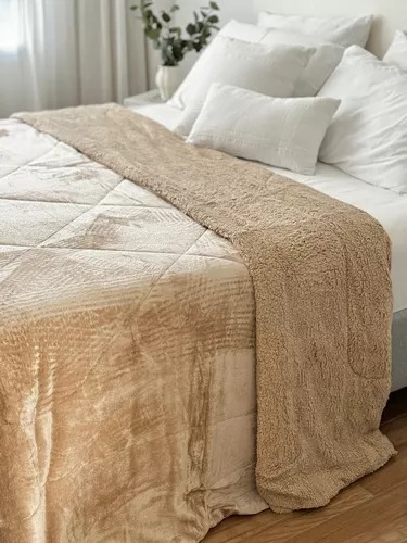Edredon Corderito 1 1/2 Plaza Flannel