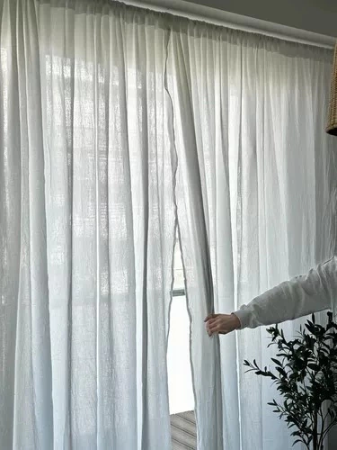 Cortina Gasa 200x280cm Algodón 2 Paños
