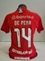CAMISA INTERNACIONAL - HOME 2023 # 14 DE PENA / AUTOGRAFADA - ARENA CAMISAS DE FUTEBOL