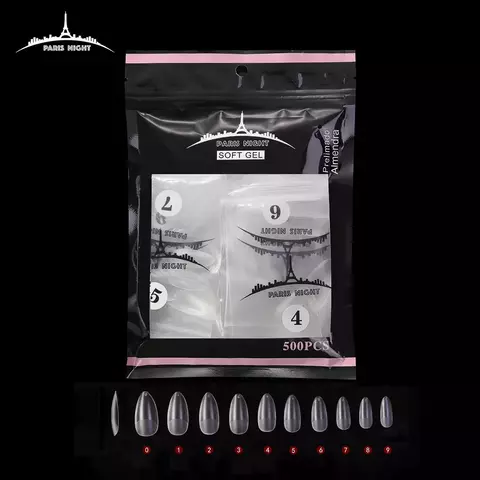 NAVI Tips prelimados soft gel bolsa x 500 unidades - NAILSTOREVM