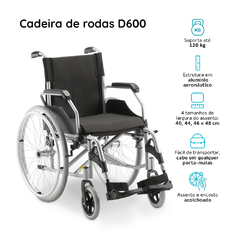 Cadeira de rodas D600 Dellamed