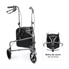 Andador Dobrável 3 Rodas D11 Suporta até 100 kg Dellamed - Cirúrgica Líder