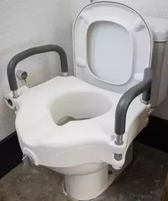 Assento Sanitário Elevado com Apoio - Longevitech