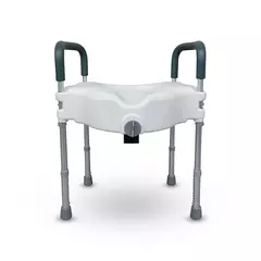 Assento Sanitário Elevado com Barras Laterais de Apoio - Longevitech - comprar online