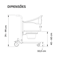 Cadeira de Transferência Multifuncional - Longevitech - online store