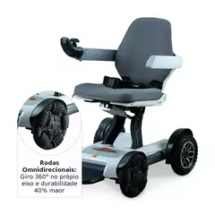 Cadeira Motorizada Dobrável até 120 Kg Assento 42 cm Spacemed Dellamed