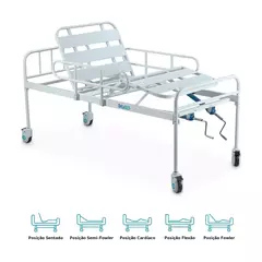 Cama Hospitalar DX2 2 Movimentos até 180 Kg Dellamed on internet